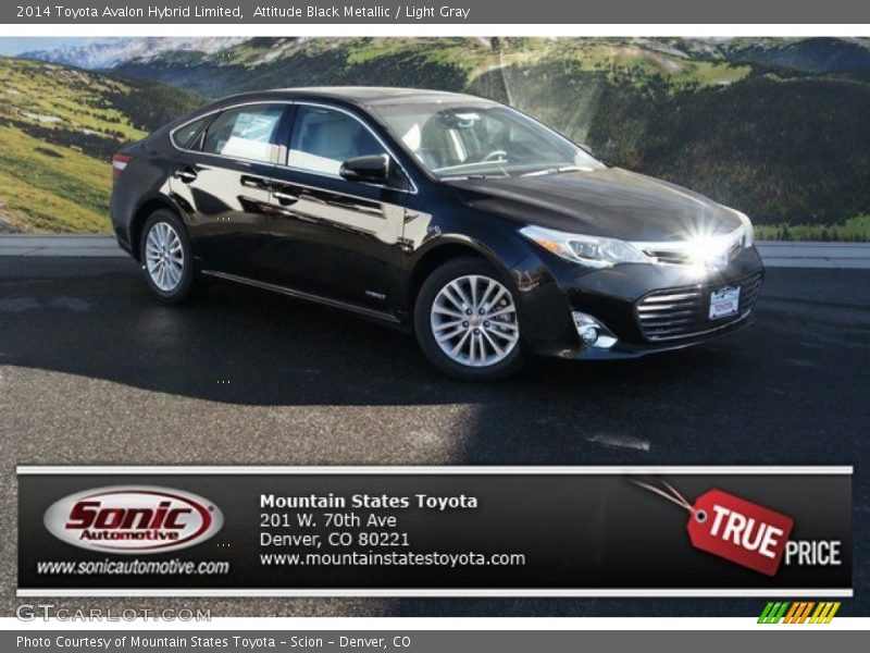 Attitude Black Metallic / Light Gray 2014 Toyota Avalon Hybrid Limited