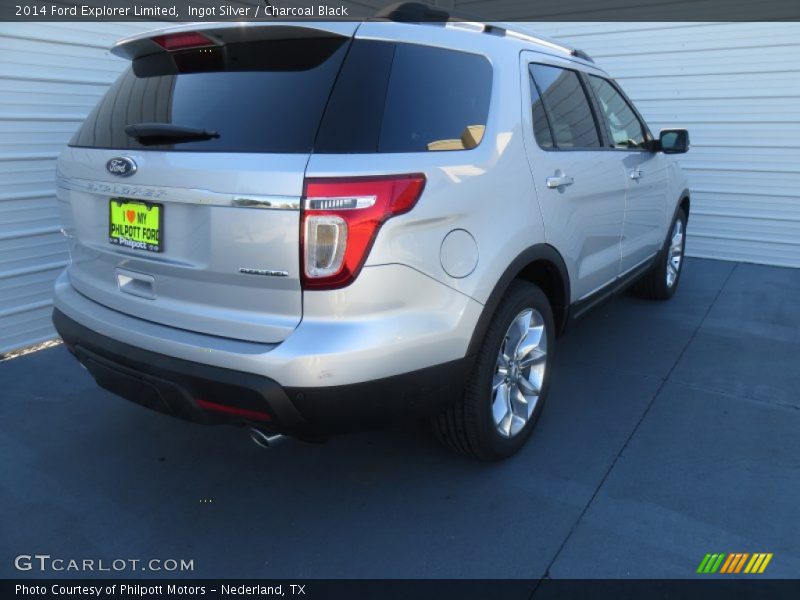 Ingot Silver / Charcoal Black 2014 Ford Explorer Limited