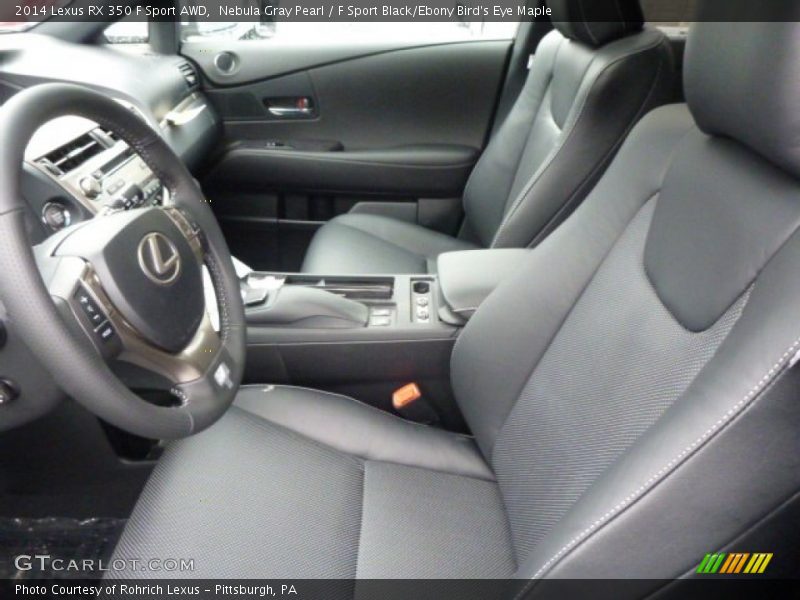 Nebula Gray Pearl / F Sport Black/Ebony Bird's Eye Maple 2014 Lexus RX 350 F Sport AWD