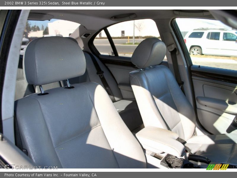 Steel Blue Metallic / Grey 2002 BMW 3 Series 325i Sedan