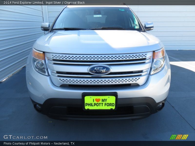 Ingot Silver / Charcoal Black 2014 Ford Explorer Limited