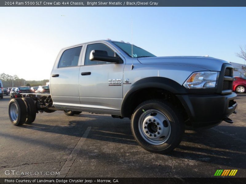 Bright Silver Metallic / Black/Diesel Gray 2014 Ram 5500 SLT Crew Cab 4x4 Chassis