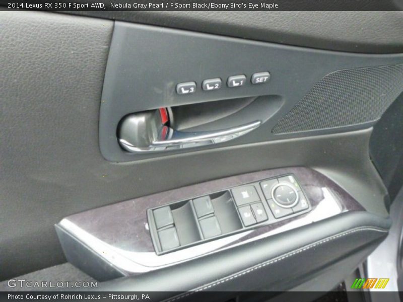 Nebula Gray Pearl / F Sport Black/Ebony Bird's Eye Maple 2014 Lexus RX 350 F Sport AWD
