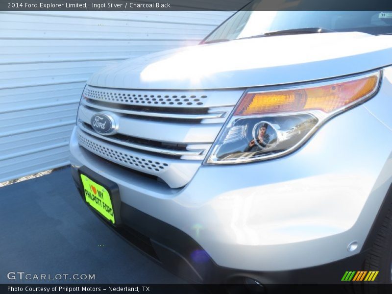 Ingot Silver / Charcoal Black 2014 Ford Explorer Limited