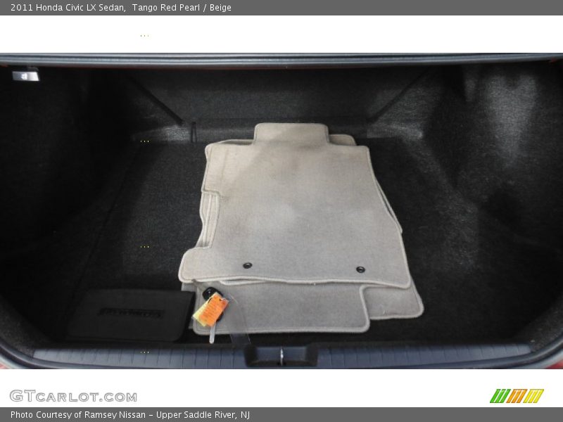 Tango Red Pearl / Beige 2011 Honda Civic LX Sedan
