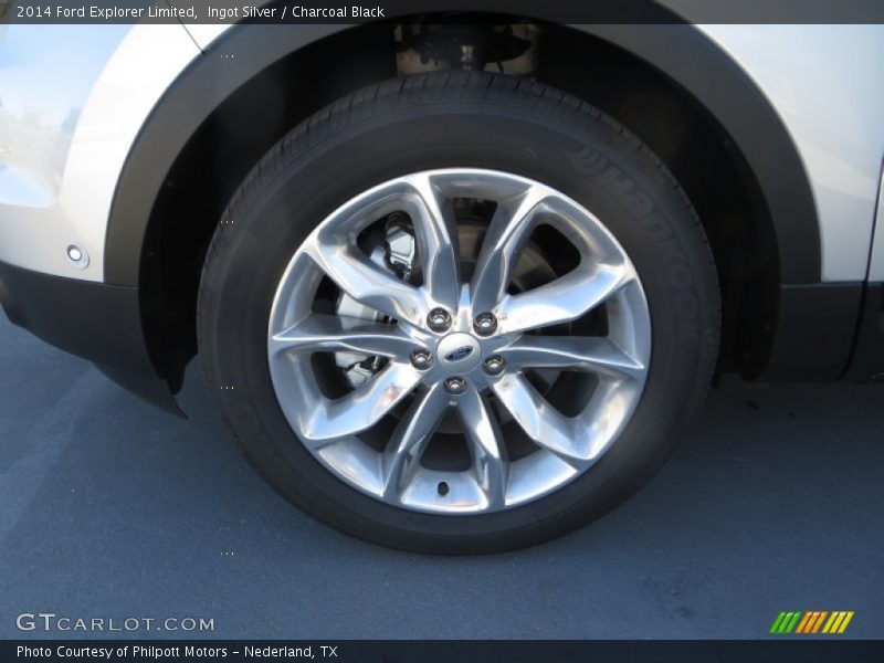 Ingot Silver / Charcoal Black 2014 Ford Explorer Limited
