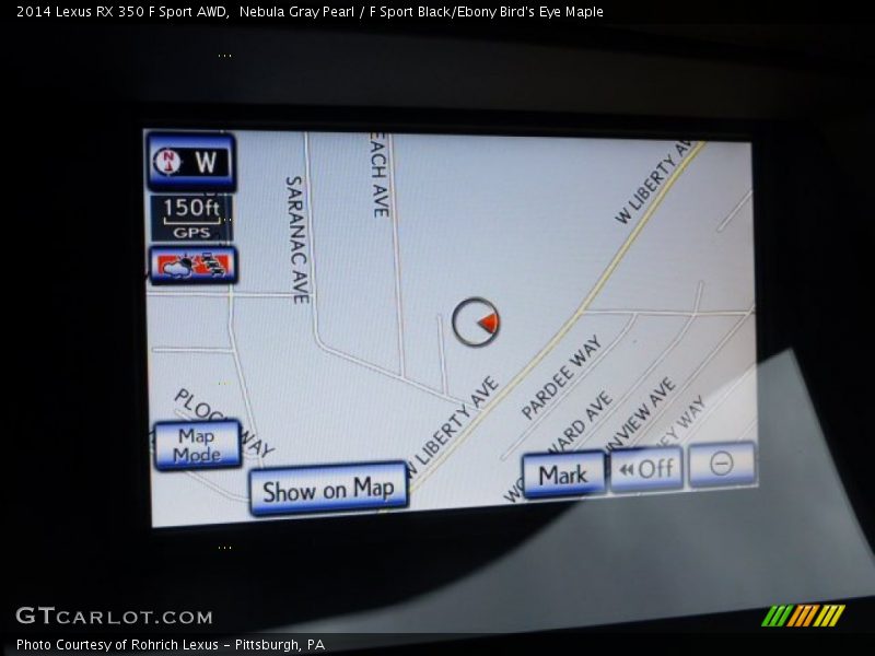 Nebula Gray Pearl / F Sport Black/Ebony Bird's Eye Maple 2014 Lexus RX 350 F Sport AWD