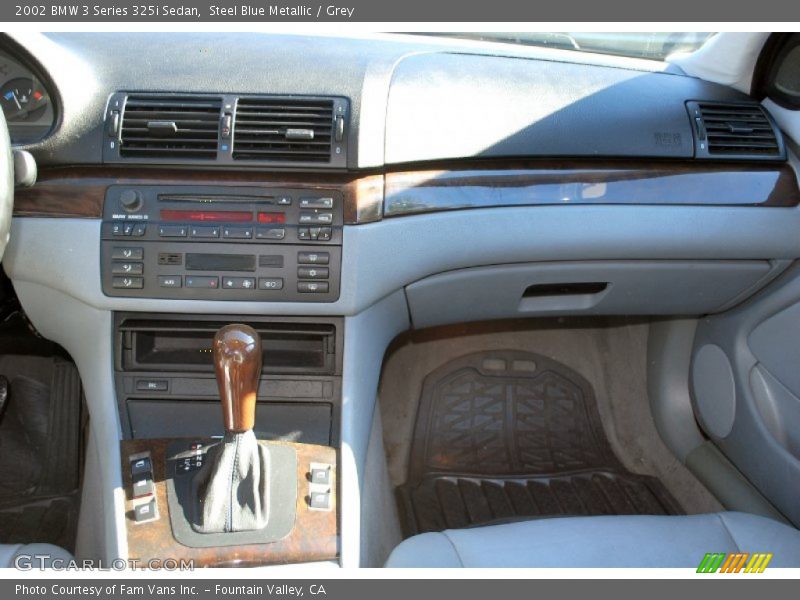 Steel Blue Metallic / Grey 2002 BMW 3 Series 325i Sedan