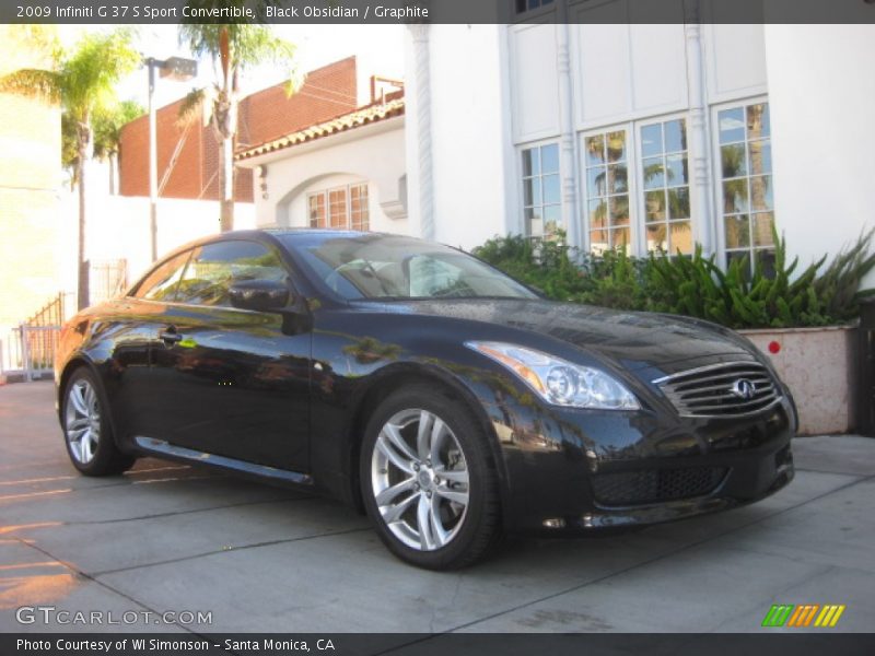 Black Obsidian / Graphite 2009 Infiniti G 37 S Sport Convertible