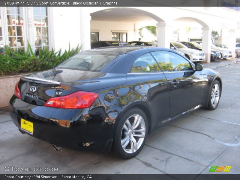 Black Obsidian / Graphite 2009 Infiniti G 37 S Sport Convertible