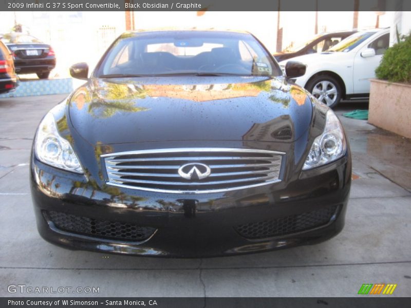 Black Obsidian / Graphite 2009 Infiniti G 37 S Sport Convertible