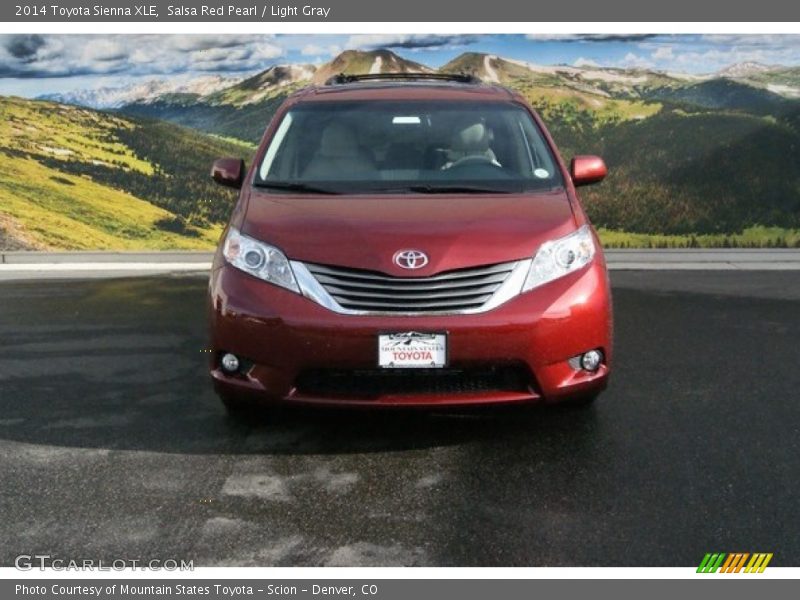 Salsa Red Pearl / Light Gray 2014 Toyota Sienna XLE