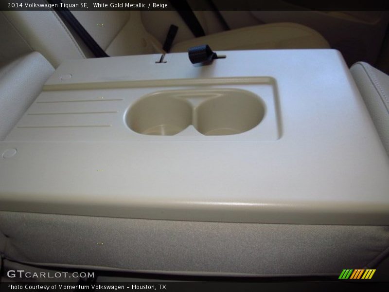 White Gold Metallic / Beige 2014 Volkswagen Tiguan SE