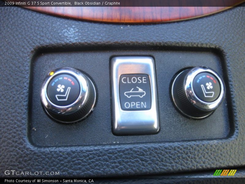 Black Obsidian / Graphite 2009 Infiniti G 37 S Sport Convertible