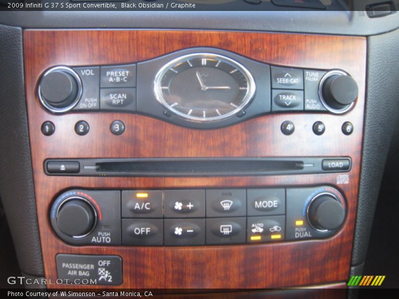 Black Obsidian / Graphite 2009 Infiniti G 37 S Sport Convertible