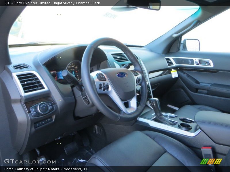 Ingot Silver / Charcoal Black 2014 Ford Explorer Limited