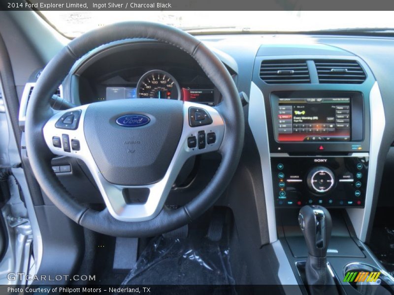Ingot Silver / Charcoal Black 2014 Ford Explorer Limited