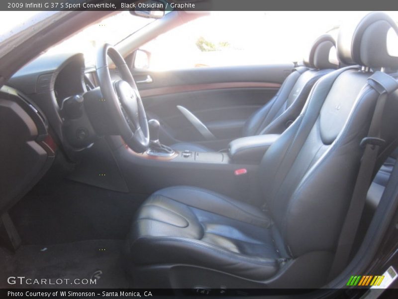 Black Obsidian / Graphite 2009 Infiniti G 37 S Sport Convertible