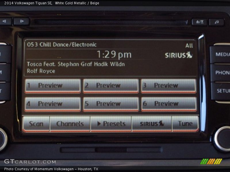 White Gold Metallic / Beige 2014 Volkswagen Tiguan SE