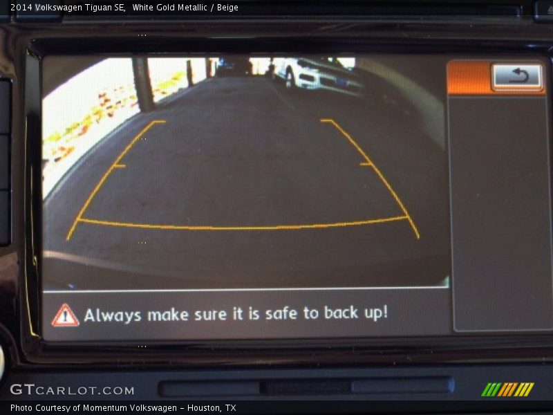White Gold Metallic / Beige 2014 Volkswagen Tiguan SE
