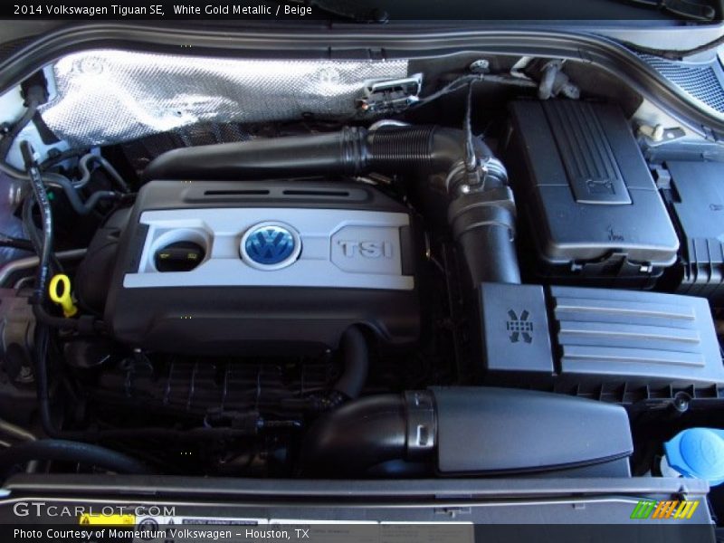 White Gold Metallic / Beige 2014 Volkswagen Tiguan SE