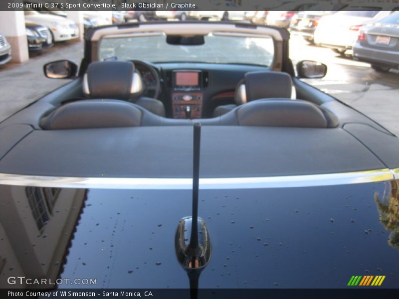Black Obsidian / Graphite 2009 Infiniti G 37 S Sport Convertible