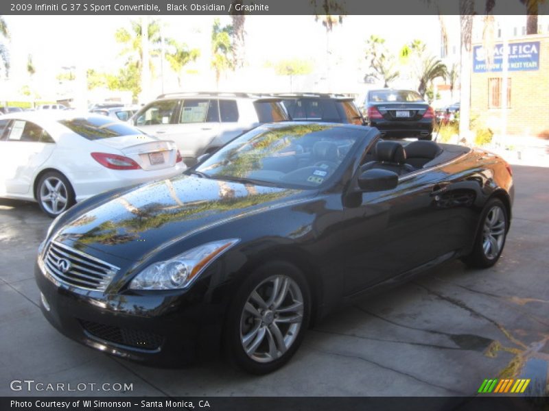 Black Obsidian / Graphite 2009 Infiniti G 37 S Sport Convertible