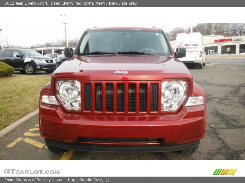 Deep Cherry Red Crystal Pearl / Dark Slate Gray 2012 Jeep Liberty Sport