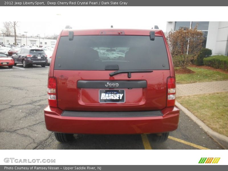 Deep Cherry Red Crystal Pearl / Dark Slate Gray 2012 Jeep Liberty Sport