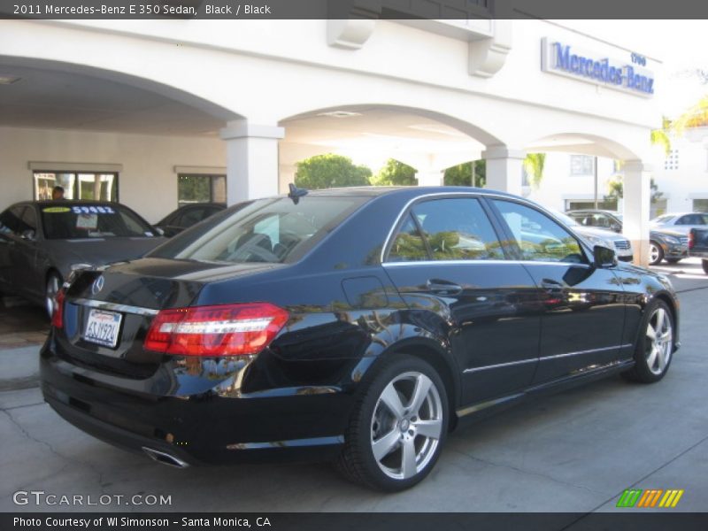 Black / Black 2011 Mercedes-Benz E 350 Sedan