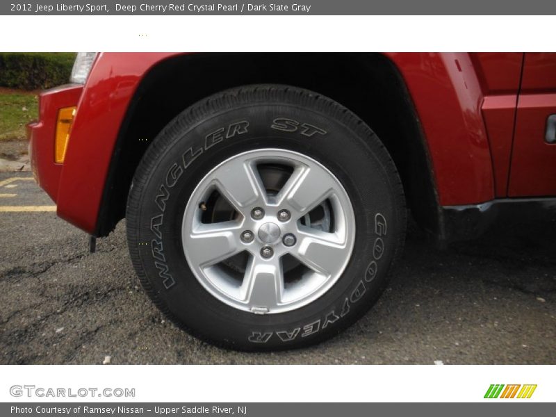 Deep Cherry Red Crystal Pearl / Dark Slate Gray 2012 Jeep Liberty Sport