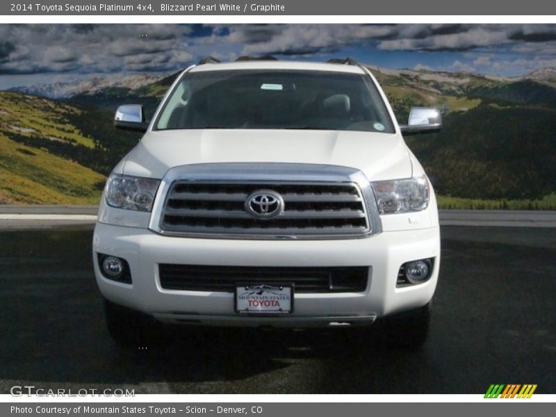 Blizzard Pearl White / Graphite 2014 Toyota Sequoia Platinum 4x4