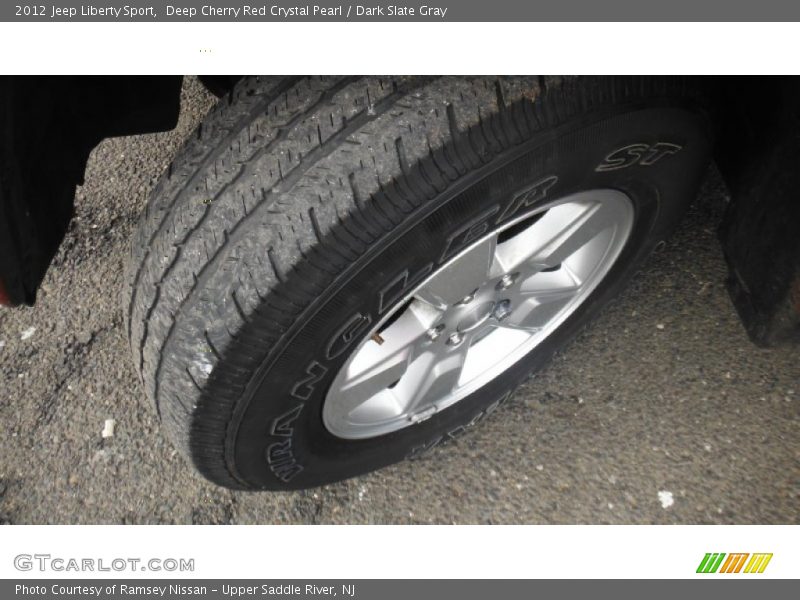 Deep Cherry Red Crystal Pearl / Dark Slate Gray 2012 Jeep Liberty Sport