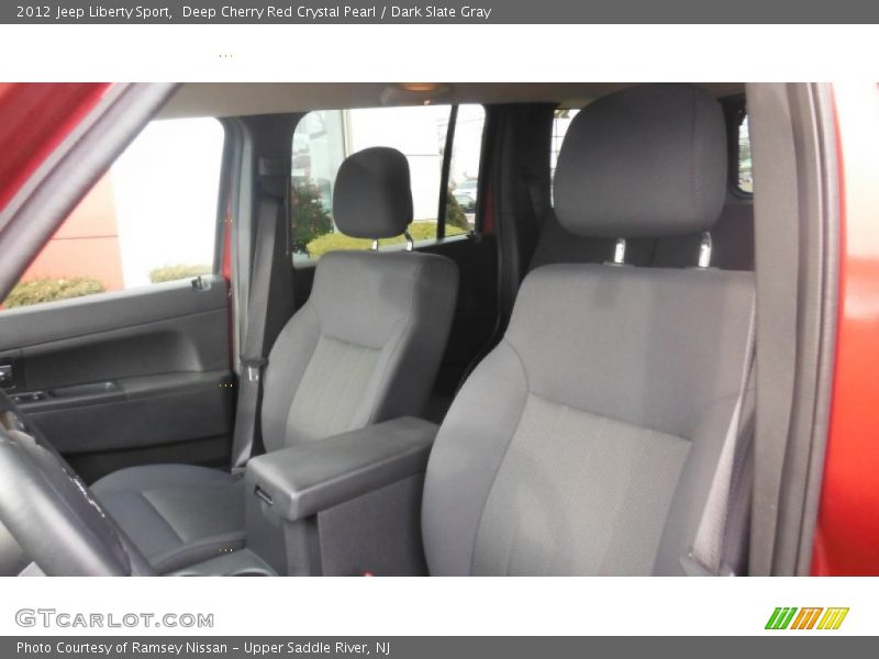 Deep Cherry Red Crystal Pearl / Dark Slate Gray 2012 Jeep Liberty Sport