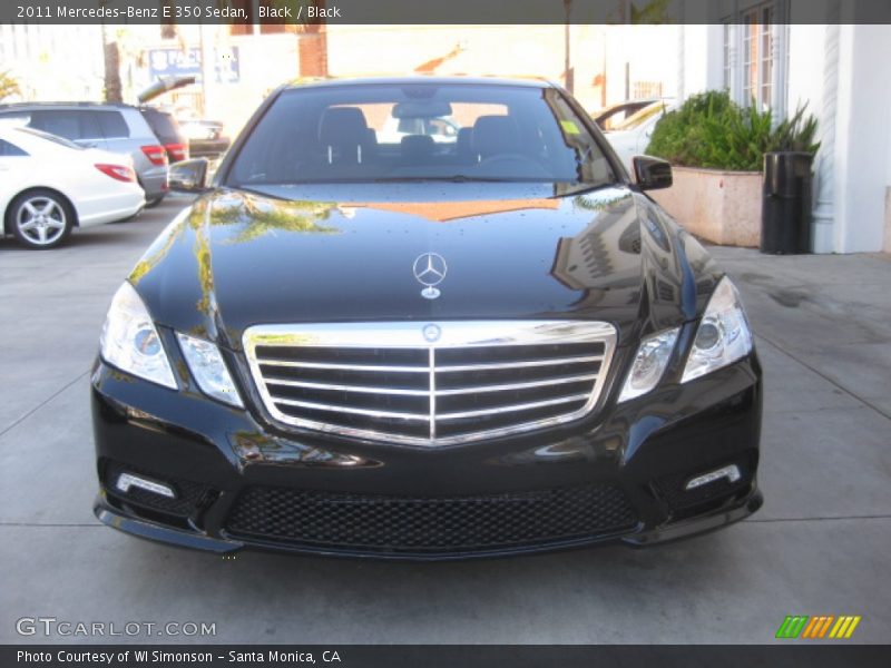 Black / Black 2011 Mercedes-Benz E 350 Sedan