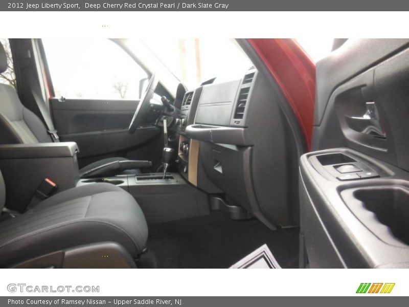 Deep Cherry Red Crystal Pearl / Dark Slate Gray 2012 Jeep Liberty Sport