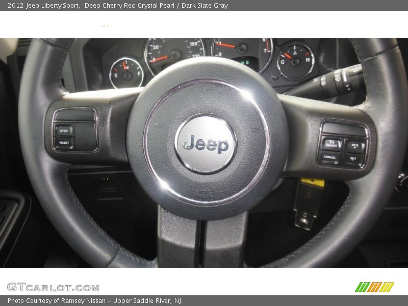 Deep Cherry Red Crystal Pearl / Dark Slate Gray 2012 Jeep Liberty Sport