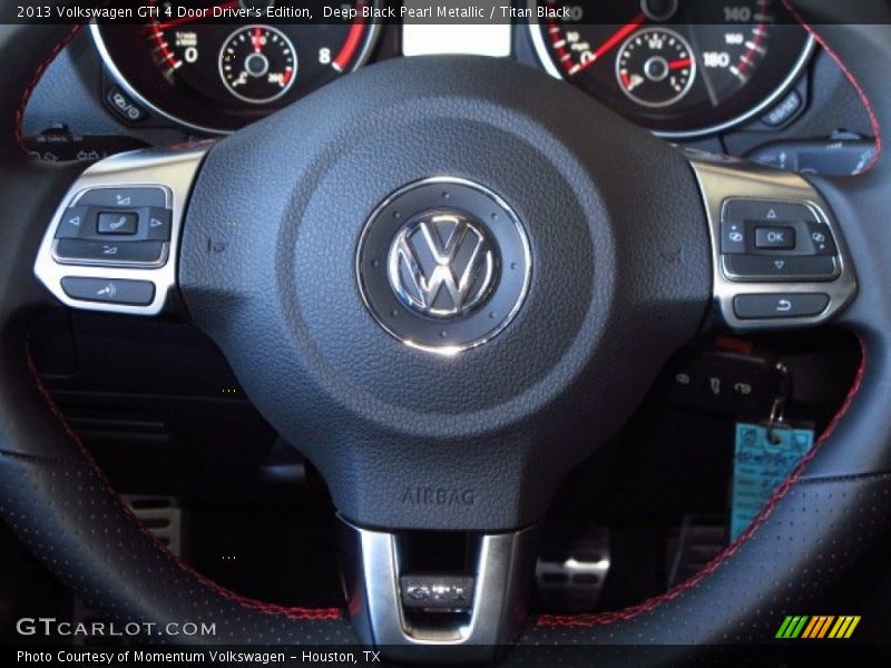 Deep Black Pearl Metallic / Titan Black 2013 Volkswagen GTI 4 Door Driver's Edition