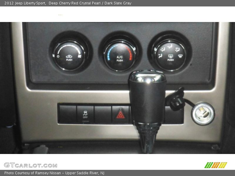 Deep Cherry Red Crystal Pearl / Dark Slate Gray 2012 Jeep Liberty Sport