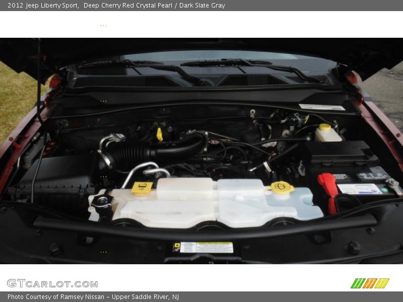 Deep Cherry Red Crystal Pearl / Dark Slate Gray 2012 Jeep Liberty Sport