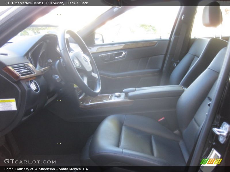 Black / Black 2011 Mercedes-Benz E 350 Sedan