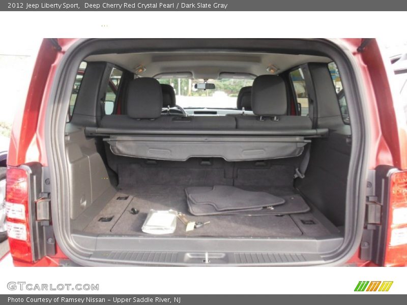 Deep Cherry Red Crystal Pearl / Dark Slate Gray 2012 Jeep Liberty Sport