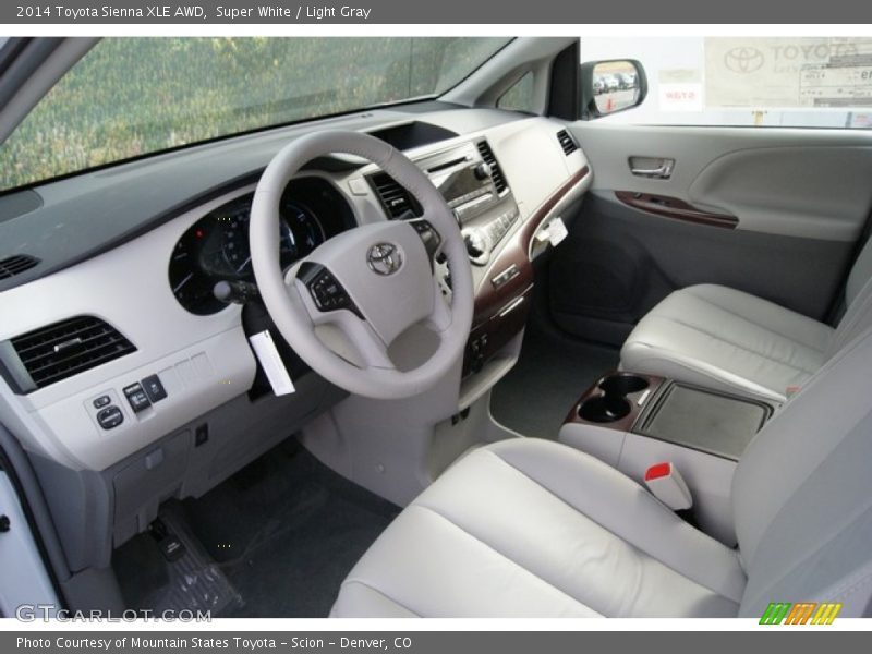 Light Gray Interior - 2014 Sienna XLE AWD 