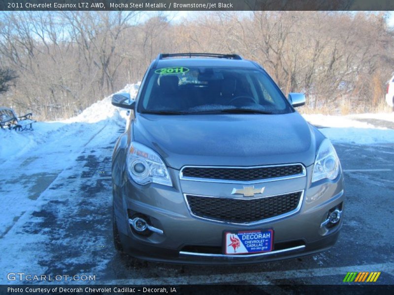 Mocha Steel Metallic / Brownstone/Jet Black 2011 Chevrolet Equinox LTZ AWD