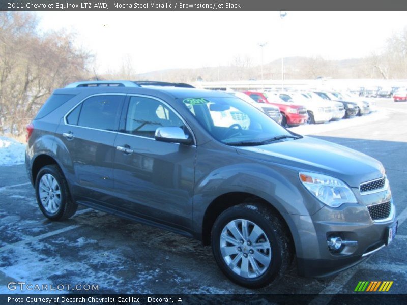 Mocha Steel Metallic / Brownstone/Jet Black 2011 Chevrolet Equinox LTZ AWD