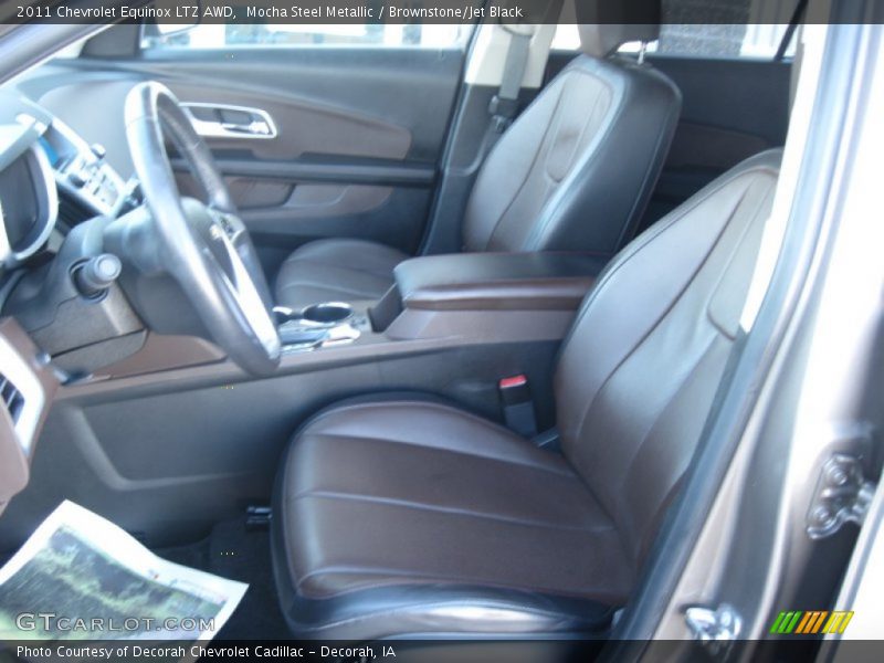 Mocha Steel Metallic / Brownstone/Jet Black 2011 Chevrolet Equinox LTZ AWD