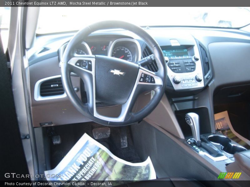 Mocha Steel Metallic / Brownstone/Jet Black 2011 Chevrolet Equinox LTZ AWD