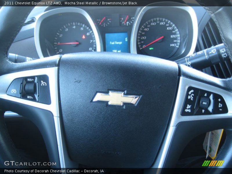 Mocha Steel Metallic / Brownstone/Jet Black 2011 Chevrolet Equinox LTZ AWD