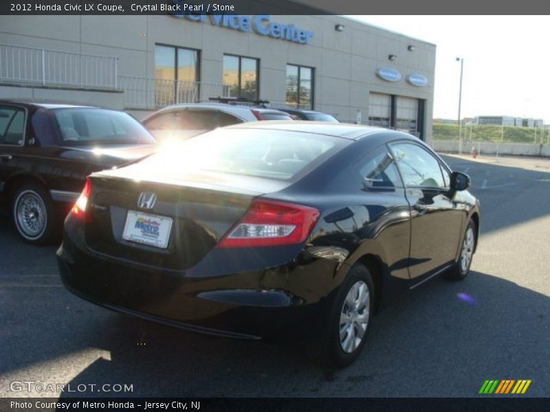 Crystal Black Pearl / Stone 2012 Honda Civic LX Coupe