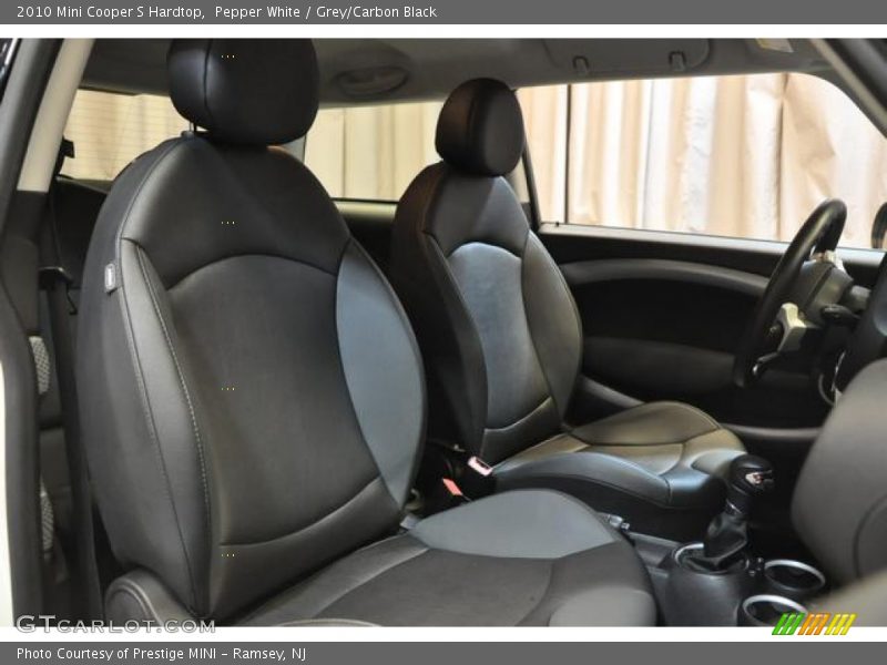 Pepper White / Grey/Carbon Black 2010 Mini Cooper S Hardtop